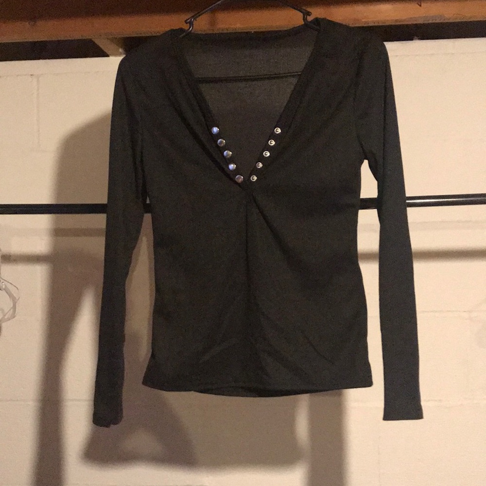 Long Sleeve Button Tee
